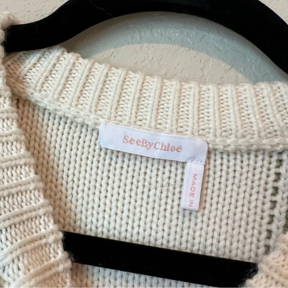 See by Chloe Bright Sweater in Multicolor Brown - Picture 5 of 6